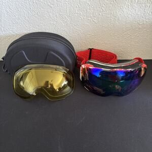 Typhoon Sports 181 magnetic snowboarding goggles With Carrying Case